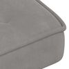 vidaXL Chaise de relaxation avec tabouret Gris clair Velours