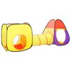 vidaXL Tente de jeu pour enfants 250 balles Multicolore 255x80x100 cm