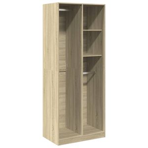 vidaXL Garde-robe ch&ecirc;ne sonoma 80x50x200 cm bois d'ing&eacute;nierie