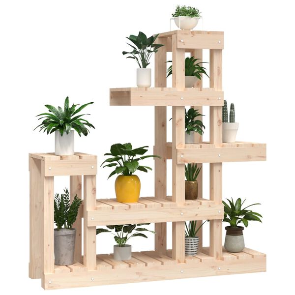 vidaXL Support à plantes 92x25x97 cm Bois massif de pin