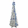 vidaXL Sapin de No&euml;l artificiel avec 200 LED Blanc 210 cm PVC