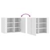 vidaXL Armoire murale blanc 75x35x60 cm bois d'ingénierie