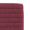 vidaXL Chaises &agrave; manger lot de 4 rouge bordeaux tissu