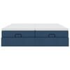 VidaXL Cadre de lit ottoman avec matelas bleu 160x200 cm tissu