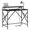 vidaXL Bureau Ch&ecirc;ne noir 100 x 50 x 86,5 cm Bois d'ing&eacute;nierie