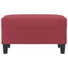 vidaXL Repose-pied Rouge bordeaux 70x55x41 cm Similicuir