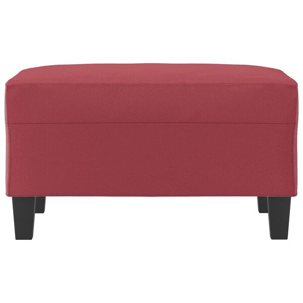 vidaXL Repose-pied Rouge bordeaux 70x55x41 cm Similicuir