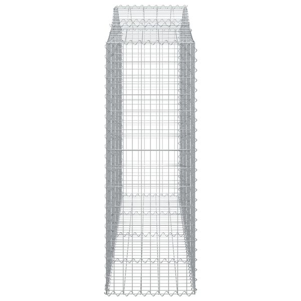 vidaXL Panier de gabions arqué 200x50x140/160 cm Fer galvanisé