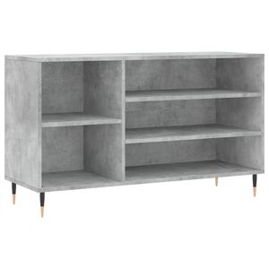 vidaXL Armoire &agrave; chaussures Gris b&eacute;ton 102x36x60 cm Bois d'ing&eacute;nierie