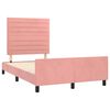 vidaXL Cadre de lit sans matelas rose 120x190 cm velours
