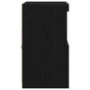 vidaXL Buffet LED Noir 60,5 x 37 x 67 cm Bois d'ing&eacute;nierie