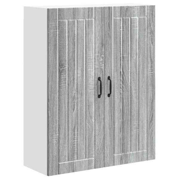 vidaXL Armoire de cuisine Gris Sonoma 80 x 31 x 100 cm