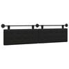 vidaXL T&ecirc;te de lit suspendue Noir Simili cuir