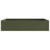 vidaXL Bordure de Pelouse 6 pcs Vert olive 60 x 60 x 13 cm Acier