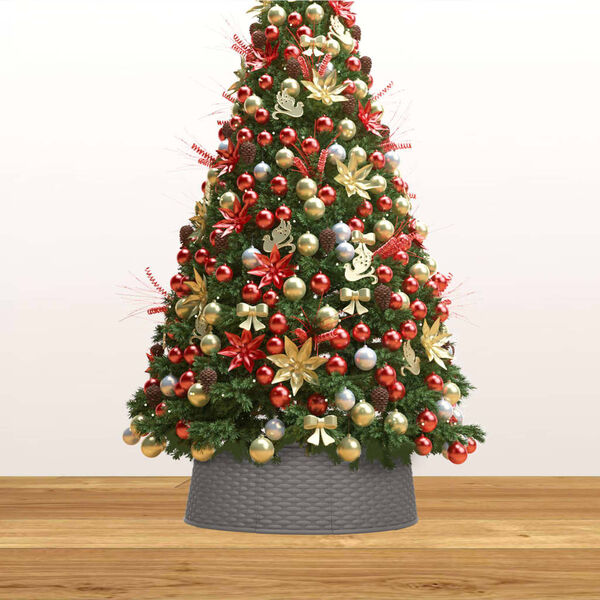 vidaXL Jupe de sapin de No&euml;l Marron &Oslash;65x19,5 cm