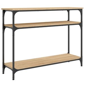 vidaXL Table console ch&ecirc;ne sonoma 100x29x75 cm bois d'ing&eacute;nierie