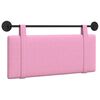 vidaXL T&ecirc;te de lit suspendue Montage mural Rose 110 x 55 x 5 cm tissu