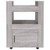 vidaXL Chariot de cuisine Sonoma gris 60x45x80 cm Bois d'ingénierie
