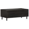 vidaXL Table basse noir 100x54x40 cm bois massif de manguier