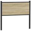 vidaXL T&ecirc;te de lit de remplacement sonoma 107 cm bois d'ing&eacute;nierie et acier