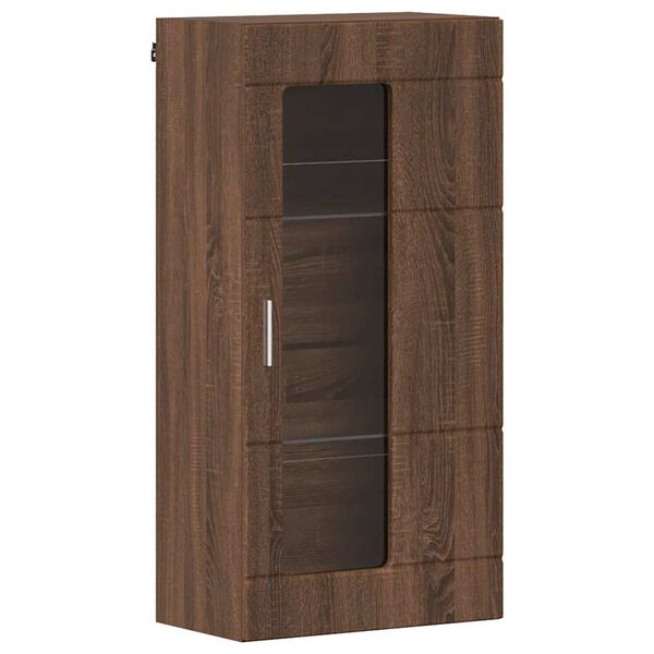 vidaXL Meuble mural Chêne marron 55 x 29 x 100 cm Bois d'ingénierie