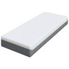 vidaXL Matelas Blanc et Gris 70 x 200 cm Tissu jacquard