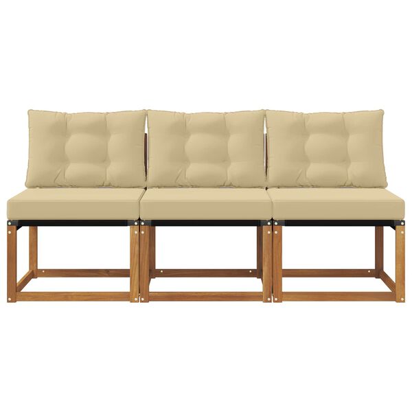 vidaXL 3 Pi&egrave;ce Canap&eacute; du milieu ext&eacute;rieur