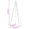 vidaXL Arbre de No&euml;l en bois pour d&eacute;coration 80 cm bois massif de pin
