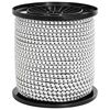 vidaXL Cords &eacute;lastiques 4 mm Noir et Blanc PP et caoutchouc