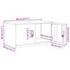 vidaXL Armoire de rangement Rose 80 x 40 x 40 cm Acier