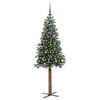 vidaXL Sapin de No&euml;l mince Vert 150 cm PVC et bois de pin massif