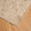 vidaXL Tapis en fausse Tafalla Beige 240 x 240 cm Polyester