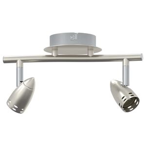 vidaXL Spot de plafond Nickel 27 x 10 x 12 cm m&eacute;tal