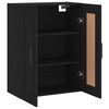 vidaXL Armoire murale noir 69,5x34x90 cm bois d'ing&eacute;nierie