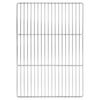 vidaXL Grille de barbecue 50 x 35 cm Acier inoxydable Argent&eacute;