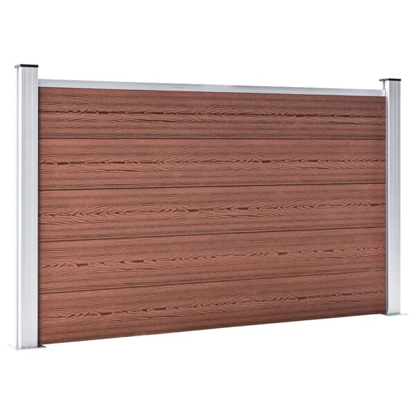 vidaXL Clôture de jardin WPC 180x105 cm Marron