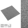 vidaXL Tapis 20 pcs Gris 50 x 50 cm 100% Polypropyl&egrave;ne