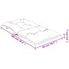 vidaXL Coussins de chaise de jardin &agrave; dossier bas lot de 2 rose