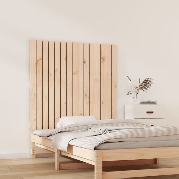 vidaXL Tête de lit murale 95,5x3x90 cm Bois massif de pin