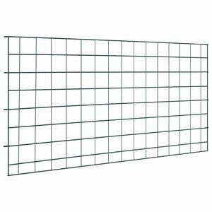 vidaXL Ensemble de cl&ocirc;ture de jardin 5 pc 100 x 50 cm Acier Vert