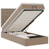 VidaXL Lit ottoman et matelas cappuccino 90x190 cm similicuir