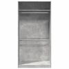 vidaXL Garde-robe Gris b&eacute;ton 100x50x200 cm Agglom&eacute;r&eacute;