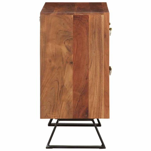 vidaXL Armoire à tiroirs marron miel 70x35x70 cm bois massif d'acacia