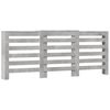 vidaXL Cache-radiateur gris b&eacute;ton 205x21,5x83,5 cm bois d'ing&eacute;nierie