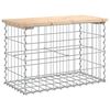 vidaXL Banc de jardin design de gabion 63x31,5x42cm bois massif de pin