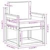 vidaXL Canap&eacute; d&rsquo;ext&eacute;rieur Bois d'acacia massif et polyester Naturel