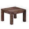 vidaXL Table basse 50x50x35 cm Bois de manguier massif