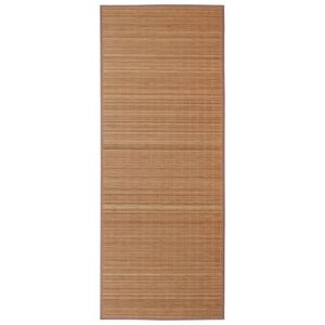 vidaXL Tapis en bambou marron &agrave; latte rectangulaire 120 x 180 cm