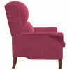 vidaXL fauteuil Rouge bordeaux 76 x 94 x 102 cm Velours