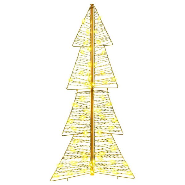 vidaXL Sapin de No&euml;l avec 100 LED Blanc chaud 120 cm PET